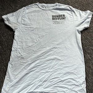 The Office light blue Dunder Mifflin shirt